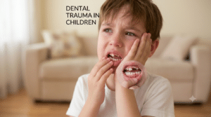 Child with dental trauma and tooth pain