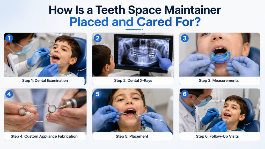 How to placed and cared for in children from dental exam and X-rays to placement and follow-up visits.